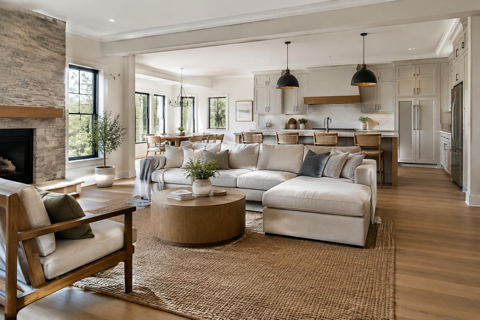 Renovated open-concept living space inspiration